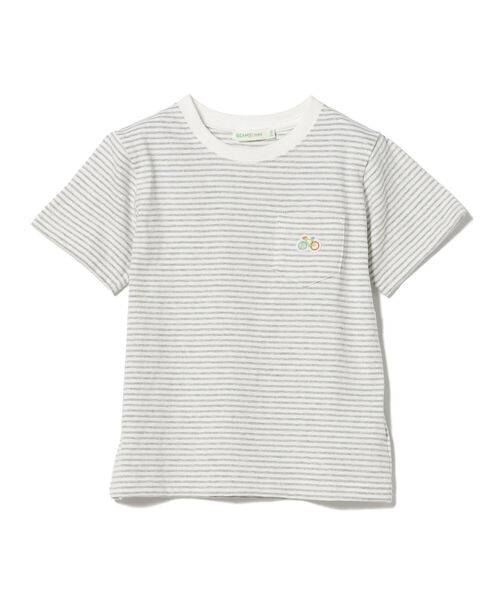 BEAMS mini（ビームスミニ）の「BEAMS mini / Bicycle ワッペン Tシャツ 23SS（90～150cm）（Tシャツ/カットソー・キッズ・オフホワイト/ブラック×ホワイト/グレー×ホワイト・90/100/110/120/130/140/150）」の22枚目の写真