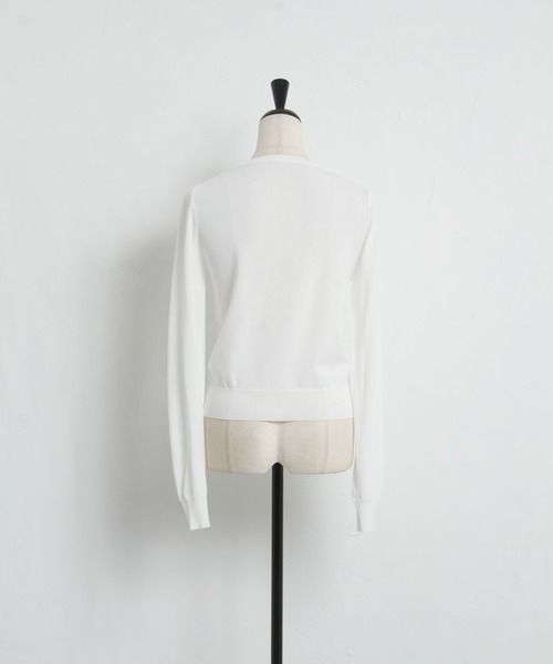 tocco closet（トッコ　クローゼット）の「パールビジュー付きフラワー刺繍ニットプルオーバー（ニット/セーター・レディース・ピンク/オフホワイト/ブラック・M）」の12枚目の写真