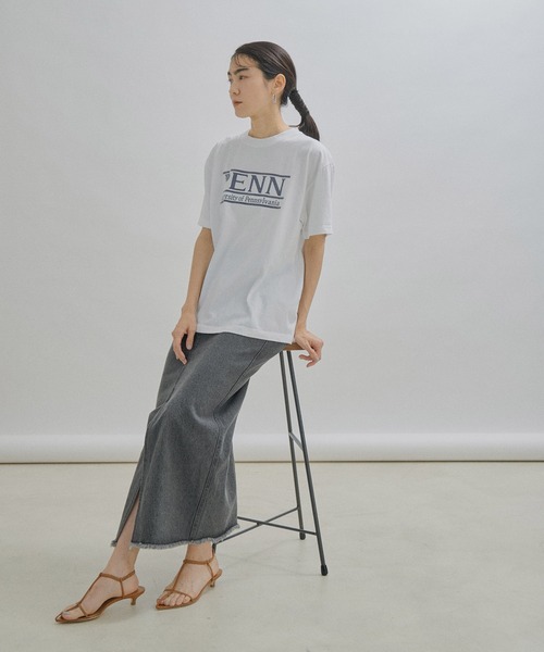 SALON adam et rope'（サロン アダム エ ロペ）の「[ご好評につき追加！]【WEB限定】【GOOD ROCK SPEED】Collage Logo T（Tシャツ/カットソー・レディース・イエロー/ネイビー/ホワイト・FREE）」の7枚目の写真