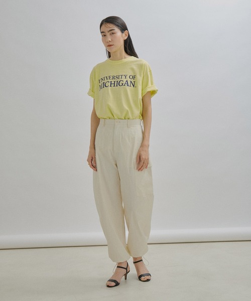 SALON adam et rope'（サロン アダム エ ロペ）の「[ご好評につき追加！]【WEB限定】【GOOD ROCK SPEED】Collage Logo T（Tシャツ/カットソー・レディース・イエロー/ネイビー/ホワイト・FREE）」の8枚目の写真