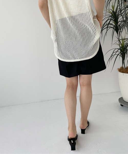 Meli rich（メリーリッチ）の「リネンライクハーフパンツ（その他パンツ・レディース・カーキ/ブラック/アイボリー・FREE）」の10枚目の写真