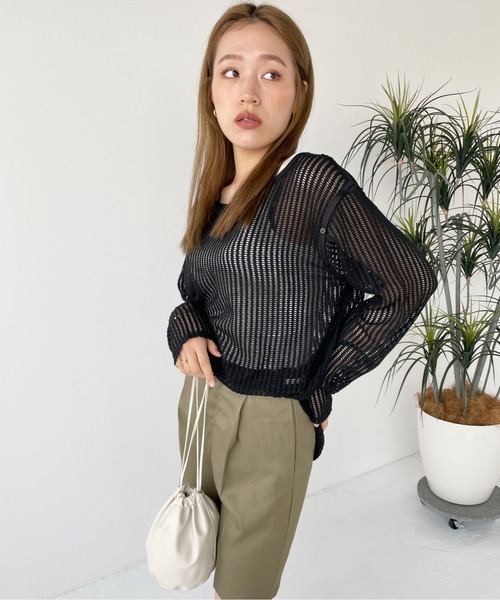 Meli rich（メリーリッチ）の「リネンライクハーフパンツ（その他パンツ・レディース・カーキ/ブラック/アイボリー・FREE）」の11枚目の写真