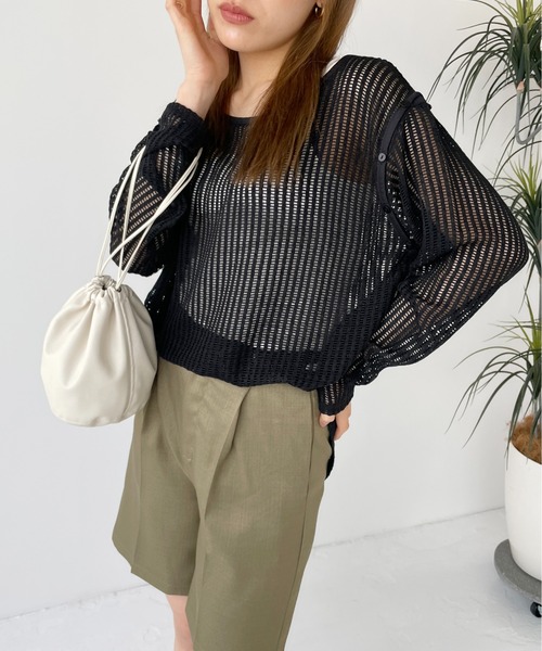 Meli rich（メリーリッチ）の「リネンライクハーフパンツ（その他パンツ・レディース・カーキ/ブラック/アイボリー・FREE）」の13枚目の写真