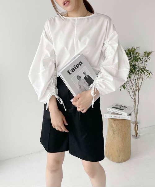 Meli rich（メリーリッチ）の「リネンライクハーフパンツ（その他パンツ・レディース・カーキ/ブラック/アイボリー・FREE）」の15枚目の写真