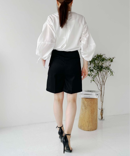 Meli rich（メリーリッチ）の「リネンライクハーフパンツ（その他パンツ・レディース・カーキ/ブラック/アイボリー・FREE）」の21枚目の写真