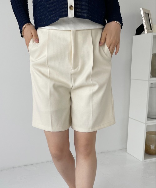 Meli rich（メリーリッチ）の「リネンライクハーフパンツ（その他パンツ・レディース・カーキ/ブラック/アイボリー・FREE）」の22枚目の写真