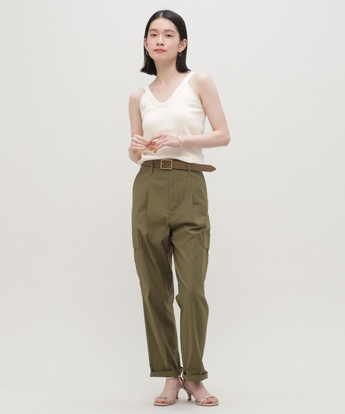 NANO universe(ナノユニバース)の「Robert P. Miller/別注 CUP付V/N Cami(キャミソール・レディース・ブラック/ライム/その他1/アイボリー・FREE)」の5枚目の写真