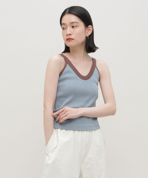 NANO universe(ナノユニバース)の「Robert P. Miller/別注 CUP付V/N Cami(キャミソール・レディース・ブラック/ライム/その他1/アイボリー・FREE)」の8枚目の写真