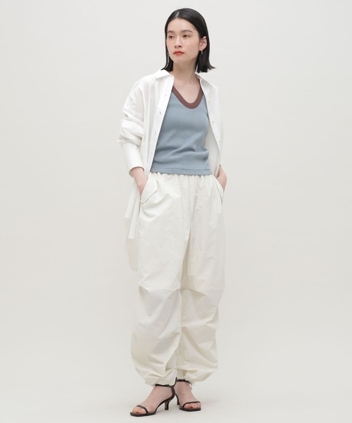 NANO universe(ナノユニバース)の「Robert P. Miller/別注 CUP付V/N Cami(キャミソール・レディース・ブラック/ライム/その他1/アイボリー・FREE)」の10枚目の写真