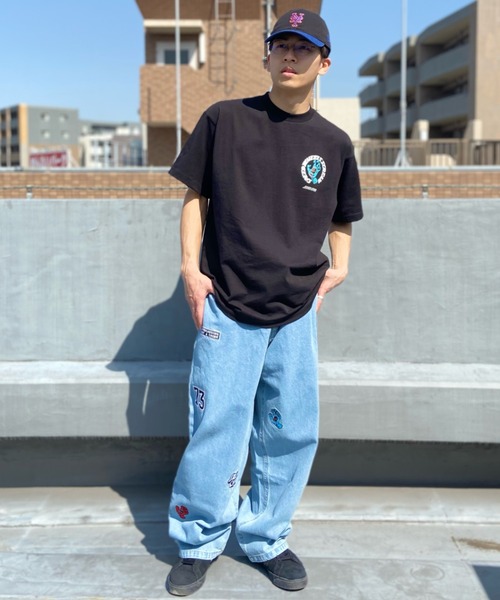 SANTA CRUZ（サンタクルーズ）の「【ムラサキスポーツ別注】SANTACRUZ/サンタクルーズ オーバーサイズ バックプリントTシャツ/スクリ―ミングハンド クルーネックTee  OSWSS S/S TEE Tシャツ 502231406（Tシャツ/カットソー・メンズ・ホワイト/オレンジ/ブラック・M/XL/L）」の10枚目の写真