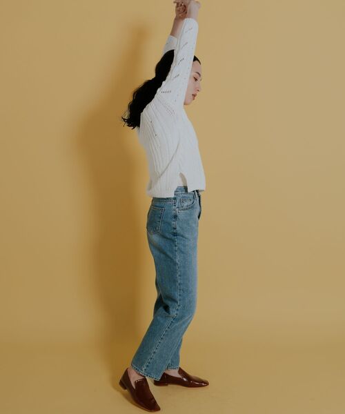 Kari & lili（カウリアンドリィリィ）の「cable knit PO（ニット/セーター・レディース・ホワイト/ブラック・FREE）」の15枚目の写真