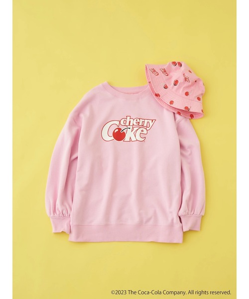 Coca Cola(コカコーラ)の「別注 Cherry Coke 「R」スウェット(スウェット・レディース・ライトピンク・FREE)」の1枚目の写真
