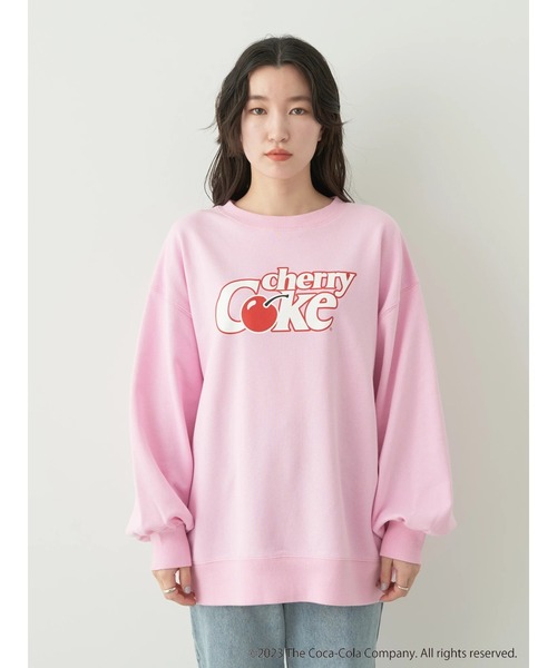 Coca Cola(コカコーラ)の「別注 Cherry Coke 「R」スウェット(スウェット・レディース・ライトピンク・FREE)」の11枚目の写真