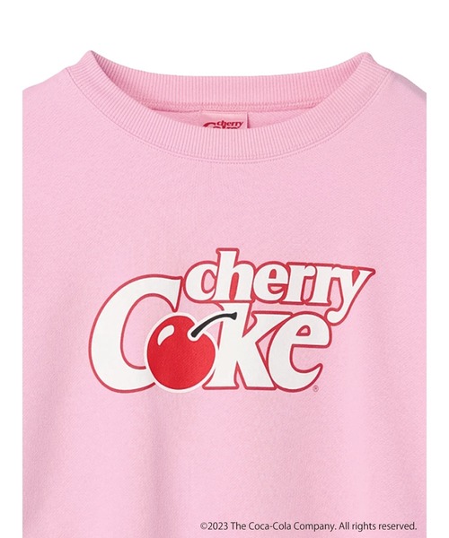 Coca Cola(コカコーラ)の「別注 Cherry Coke 「R」スウェット(スウェット・レディース・ライトピンク・FREE)」の3枚目の写真