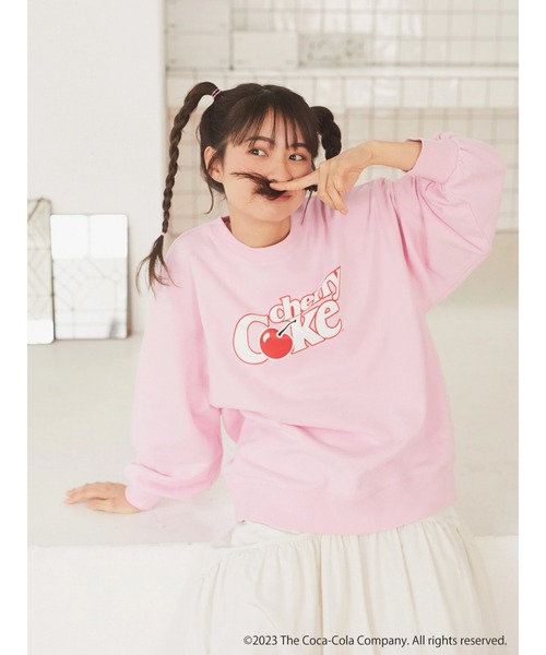 Coca Cola(コカコーラ)の「別注 Cherry Coke 「R」スウェット(スウェット・レディース・ライトピンク・FREE)」の8枚目の写真
