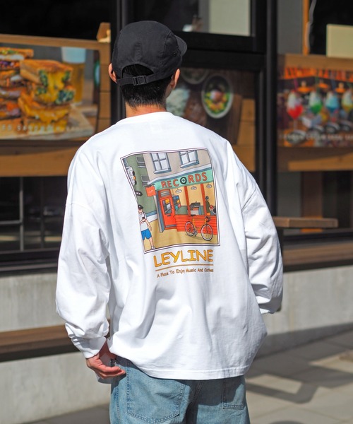 【Leyline】Record Store l/s tee（Tシャツ/カットソー）｜Leyline（レイライン）