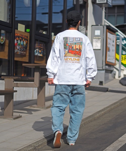 Leyline（レイライン）の「【Leyline】Record Store l/s tee（Tシャツ/カットソー・メンズ・ホワイト・MEDIUM/LARGE/X-LARGE）」の3枚目の写真