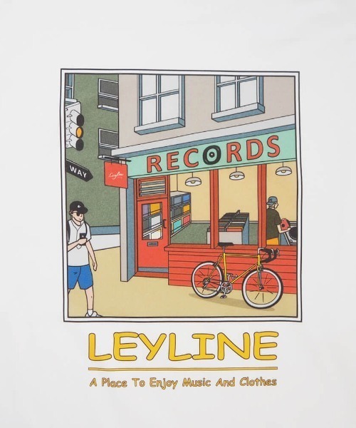 Leyline（レイライン）の「【Leyline】Record Store l/s tee（Tシャツ/カットソー・メンズ・ホワイト・MEDIUM/LARGE/X-LARGE）」の7枚目の写真