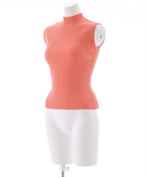 clear（クリア）の「ワイドリブノースリニットトップス（ニット/セーター・レディース・サーモンピンク/ターコイズブルー/オフホワイト/ブラック・F）」の5枚目の写真