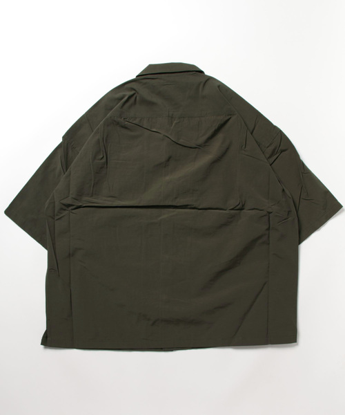 FRANKLIN & MARSHALL（フランクリンマーシャル）の「/FRANKLIN & MARSHALL/OPEN SHIRT（シャツ/ブラウス・メンズ・ブラック/カーキ・LARGE/MEDIUM/X-LARGE）」の3枚目の写真