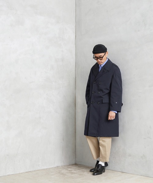 MILITARY(ミリタリー)の「実物 新品 デッドストック イタリア軍 カデットコート(ステンカラーコート・メンズ・ネイビー・44/46)」の5枚目の写真