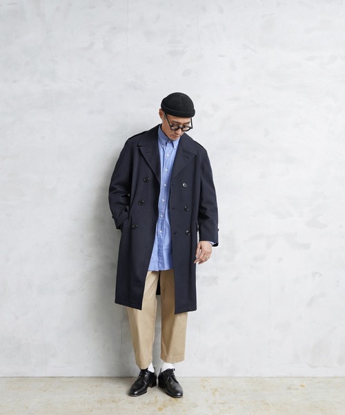 MILITARY(ミリタリー)の「実物 新品 デッドストック イタリア軍 カデットコート(ステンカラーコート・メンズ・ネイビー・44/46)」の6枚目の写真