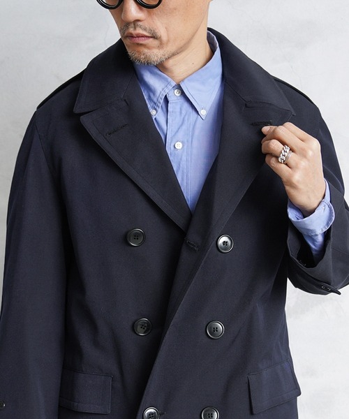 MILITARY(ミリタリー)の「実物 新品 デッドストック イタリア軍 カデットコート(ステンカラーコート・メンズ・ネイビー・44/46)」の11枚目の写真