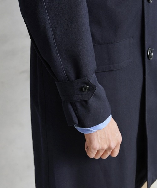 MILITARY(ミリタリー)の「実物 新品 デッドストック イタリア軍 カデットコート(ステンカラーコート・メンズ・ネイビー・44/46)」の15枚目の写真