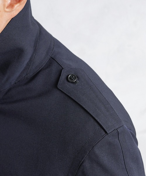 MILITARY(ミリタリー)の「実物 新品 デッドストック イタリア軍 カデットコート(ステンカラーコート・メンズ・ネイビー・44/46)」の16枚目の写真