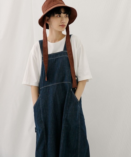 Wrangler（ラングラー）の「『別注』Wrangler×EKAL　エプロンキャミワンピース（ワンピース・レディース・インディゴブルー/ダークインディゴブルー・FREE）」の11枚目の写真