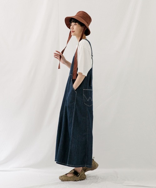 Wrangler（ラングラー）の「『別注』Wrangler×EKAL　エプロンキャミワンピース（ワンピース・レディース・インディゴブルー/ダークインディゴブルー・FREE）」の16枚目の写真