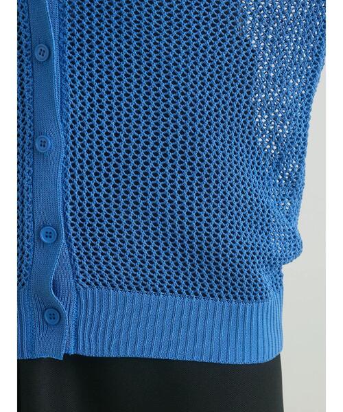 CRAFT STANDARD BOUTIQUE（クラフトスタンダードブティック）の「メッシュミドル丈カーデイガン（カーディガン/ボレロ・レディース・ブルー/ブラウン/ベージュ・FREE）」の13枚目の写真