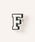 crocs�i�N���b�N�X�j�́u�N���b�N�X �A���t�@�x�b�g F / crocs Jibbitz Letter F�i�V���[�Y�A�N�Z�T���[�j�v�b���̑�