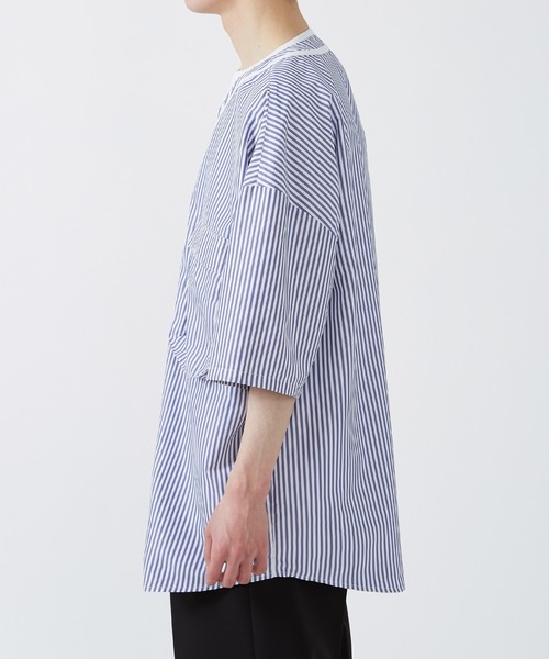 NULL（ヌル）の「【NULL】ベースボールシャツ（シャツ/ブラウス・メンズ・ブルー/ライトブルー・FREE）」の9枚目の写真