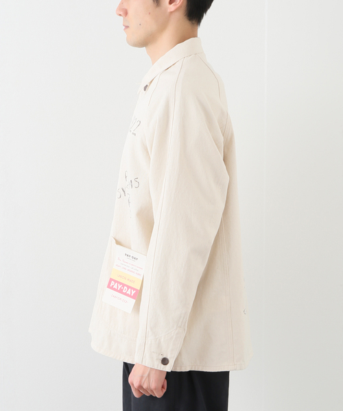 PAYDAY（ペイデイ）の「【PAY DAY/ペイデイ】 SP 2ポケット カバーオール（カバーオール・メンズ・アイボリー・MEDIUM/LARGE）」の4枚目の写真