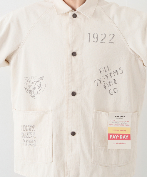 PAYDAY（ペイデイ）の「【PAY DAY/ペイデイ】 SP 2ポケット カバーオール（カバーオール・メンズ・アイボリー・MEDIUM/LARGE）」の11枚目の写真