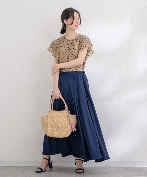 KATHARINE ROSS（キャサリンロス）の「【KATHARINE ROSS】IVAHONA BETTYLOTUSトートバッグ（かごバッグ・レディース・アイボリー/ライトブラウン・MEDIUM）」の11枚目の写真