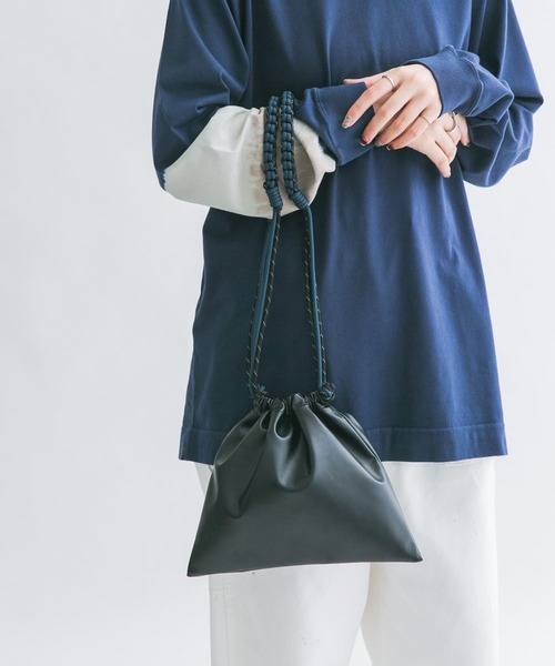 KBF（ケイビーエフ）の「ロープBAG（ショルダーバッグ・レディース・ブラック/ライトベージュ・ONE）」の12枚目の写真