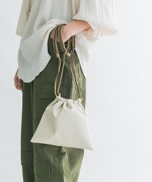 KBF（ケイビーエフ）の「ロープBAG（ショルダーバッグ・レディース・ブラック/ライトベージュ・ONE）」の16枚目の写真