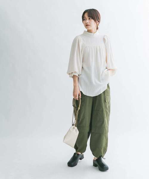 KBF（ケイビーエフ）の「ロープBAG（ショルダーバッグ・レディース・ブラック/ライトベージュ・ONE）」の5枚目の写真