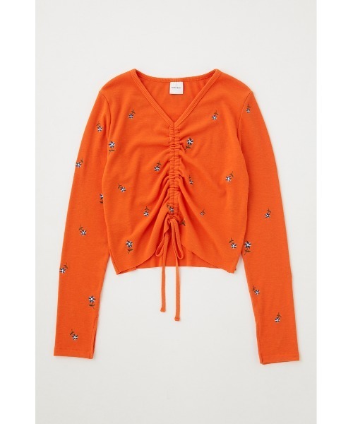 【新品未使用タグ付】MOUSSY マウジー　ストライプシャツ　オレンジ MOUSSY | STRIPE COLOR シャツ (シャツ・ブラウス ) |SHEL'TTER
