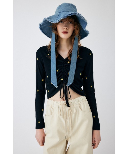 MOUSSY（マウジー）の「FLORAL GATHER TINY LS Tシャツ（Tシャツ