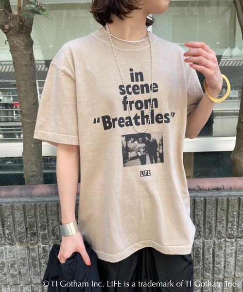 Omekashi(オメカシ)の「【GOOD ROCK SPEED】LIFE Movie Tシャツ(Tシャツ/カットソー・レディース・ベージュ・FREE)」の3枚目の写真