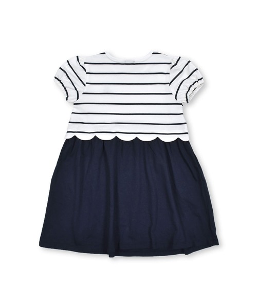 BeBe(ベベ)の「BeBe/【お揃い】ボーダー切替ワンピース(80~150cm)(ワンピース・キッズ・ブルー系その他・150/140/90/110/100/120/130/80)」の8枚目の写真