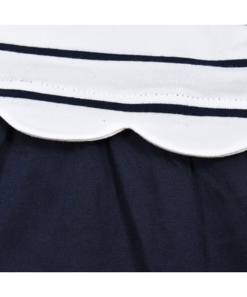BeBe(ベベ)の「BeBe/【お揃い】ボーダー切替ワンピース(80~150cm)(ワンピース・キッズ・ブルー系その他・150/140/90/110/100/120/130/80)」の12枚目の写真