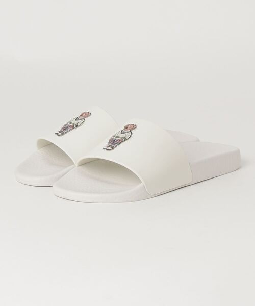 POLO RALPH LAUREN（ポロ ラルフ ローレン）の「ポロ ラルフ ローレン ウィメンズ/POLO SLIDE EMROIDERED BEAR/スライドサンダル（サンダル・レディース・ネイビー/ホワイト・50/60/70）」の3枚目の写真