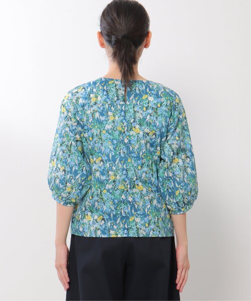 LBC(エルビーシー)の「made in Japan 花柄ブラウス(シャツ/ブラウス・レディース・グリーン/ネイビー・M)」の14枚目の写真