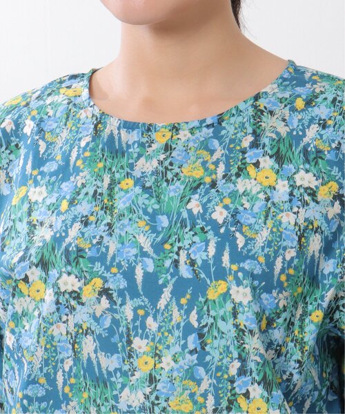 LBC(エルビーシー)の「made in Japan 花柄ブラウス(シャツ/ブラウス・レディース・グリーン/ネイビー・M)」の20枚目の写真