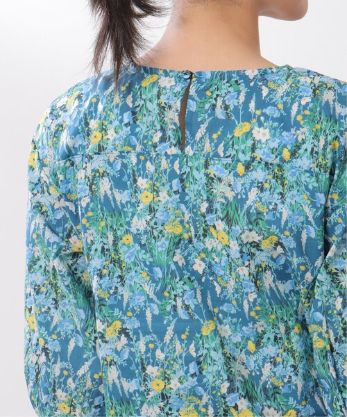 LBC(エルビーシー)の「made in Japan 花柄ブラウス(シャツ/ブラウス・レディース・グリーン/ネイビー・M)」の21枚目の写真