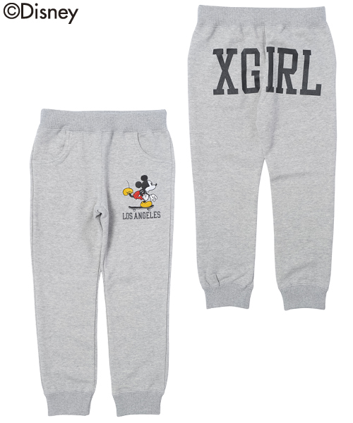 X-girl Stages(エックスガールステージス)の「【Disney(ディズニー)】DISNEY/ SWEAT PANTS Los Angeles(4T~7T)(その他パンツ・キッズ・アッシュ/ライトパープル/ネイビー・5T/6T/7T/4T)」の1枚目の写真